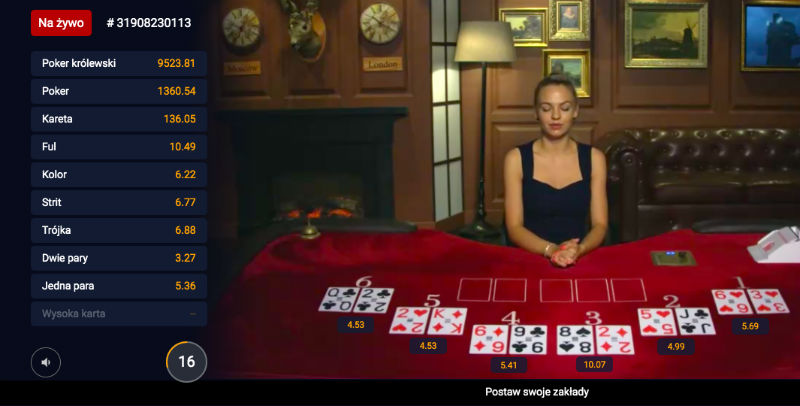 Zakłady na pokera STS