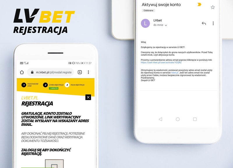 LVBET rejestracja krok 3