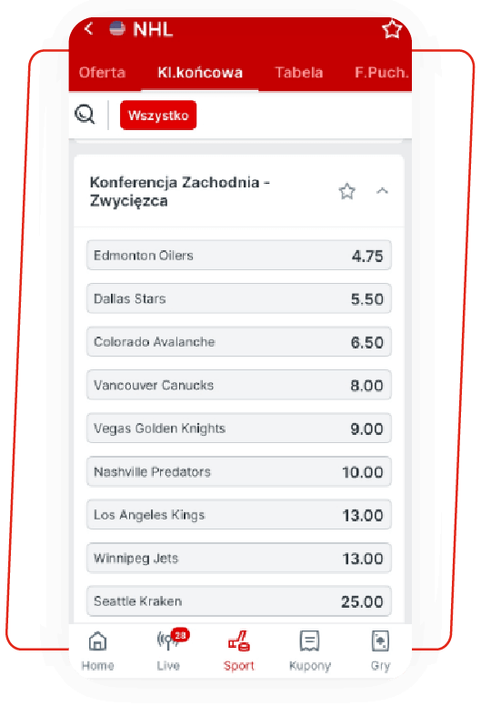 hokej bukmacher superbet