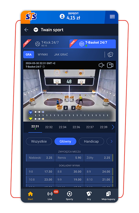 sporty wirtualne STS