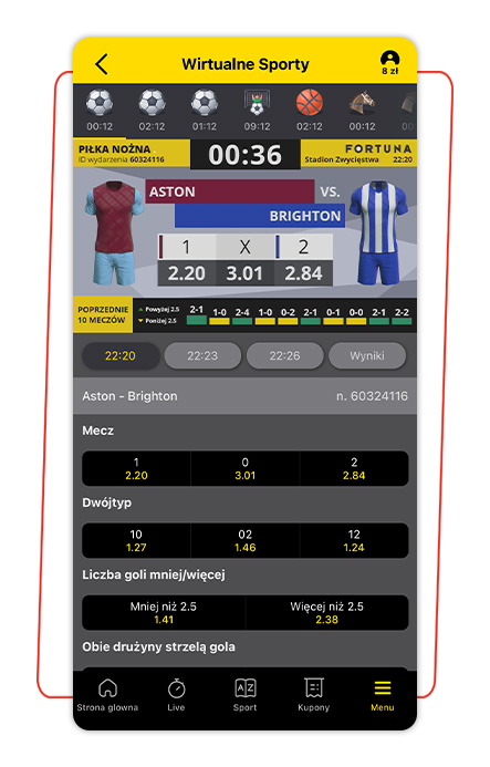 sporty wirtualne fortuna