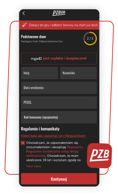 pzbuk kod promocyjny rejestracja