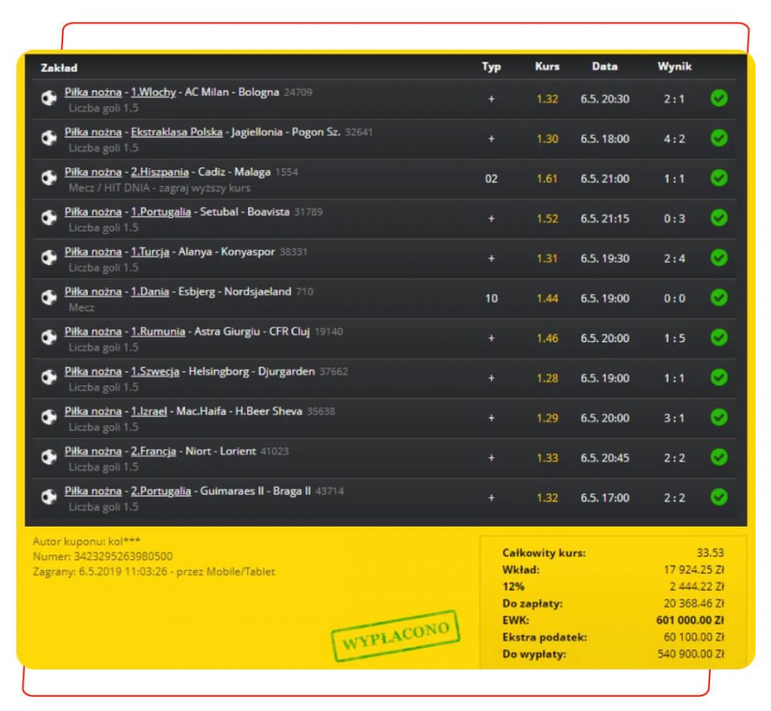 fortuna bukmacher najwyższe wygrane