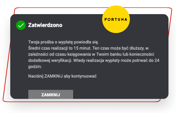 fortuna wypłata