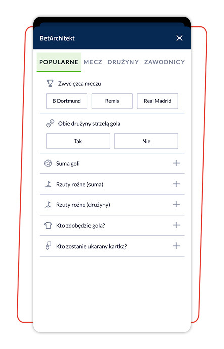 BetArchitekt na piłkę nożną w forBET
