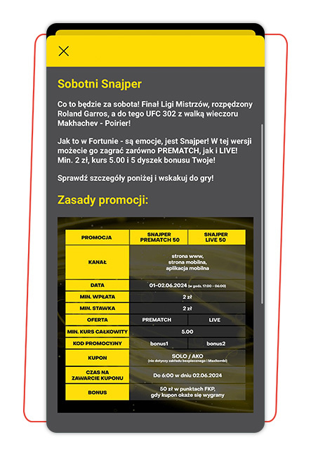 Promocje na piłkę nożną w Fortunie