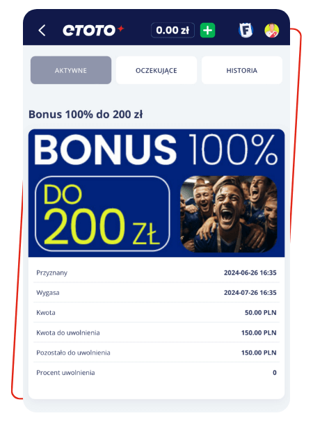 Etoto bonus od depozytu